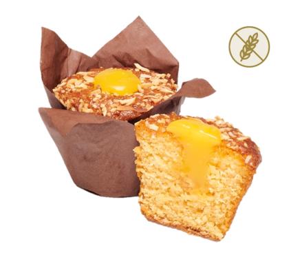Gluten free muffin - Lemon and Coconut syrup